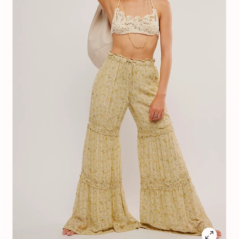 Free People Emmaline Tiered Pull-On Pants